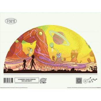 Póster de Cien Años de Rick y Morty 30cm x Negro