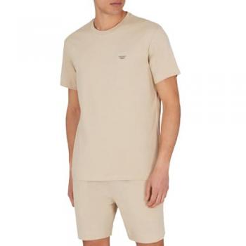 Emporio Armani T-Shirt Taupe mit gesticktem Logo