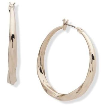 Pendientes aro brillo oro DKNY
