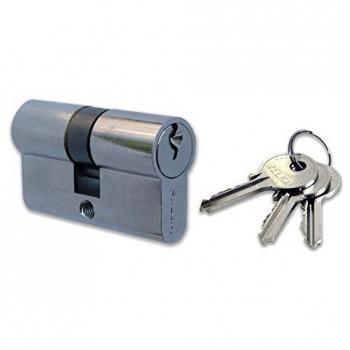 Mécanisme de levier central WELKA 22×22 – cylindre laiton nickelé (37‑54 mm)
