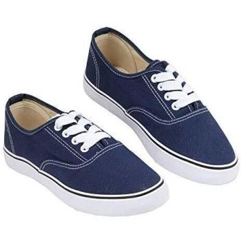 Chaussures décontractées en toile bleue 45