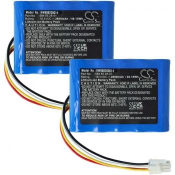 Sileno Minimo 2‑Pack Rechargeable Battery – 2600 mAh, 18.5 V (Li‑Ion)
