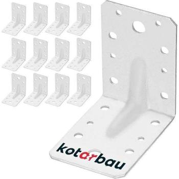 12 Heavy-Duty Galvanized Steel Corner Brackets