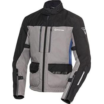 WP Skeen Pharao Textiljacke – Motorraderfahrung in Blau, Schwarz & Grau (L)