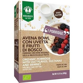 Avena bowl con uvetta e frutti di bosco