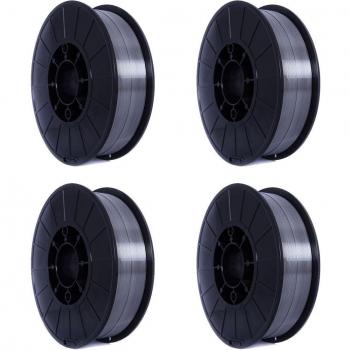 Kit 4 bobines fil fourré 0,9 mm – 450 g – Ø 100 mm
