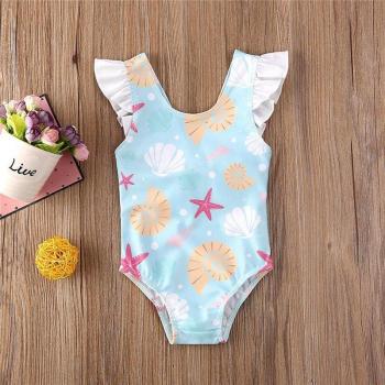 Adorable Bow and Ruffles Swimsuit for Toddler Girls