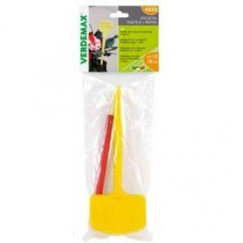 Verdemax 4552: Etichette per piantagione 15 cm con steli, 10 unità + matita