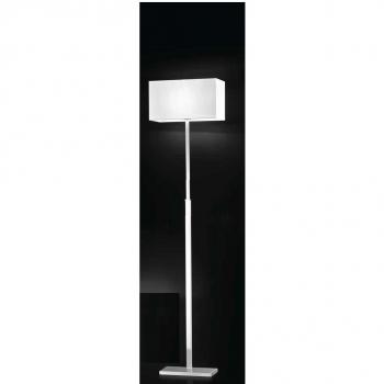 Perenz Piantana cromo spazzolato con paralume in pvc