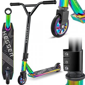 KESSER® Trottinette Stuntscooter X-Limit 360° avec Roues PU 100 mm et ABEC 9 pour Enfants et Adultes jusqu'à 100 kg