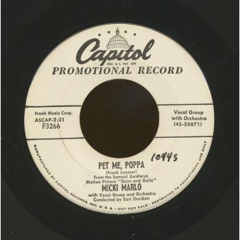 Pet Me Poppa (7” / 45 rpm) – Marlo & Micki