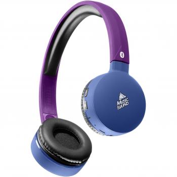 MusicalLine Bt MUSICSound 2018 3 Bluetooth cuffia con archetto e microfono estendibile in blu/viola