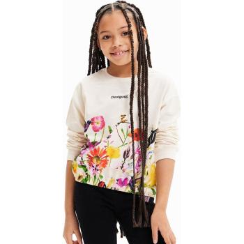 Desigual Top Bianco 13/14 Fiori Sbuffo