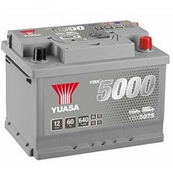 Batterie Yuasa Silver YBX5075 12V 60Ah 640A Haute Efficacité