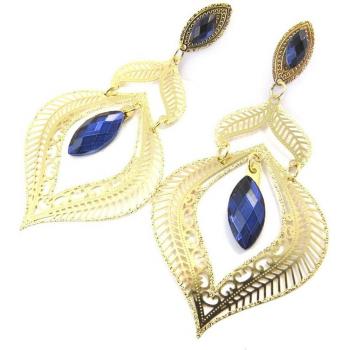 M8085 Lily Gems – Boucles Carmen Bleu or