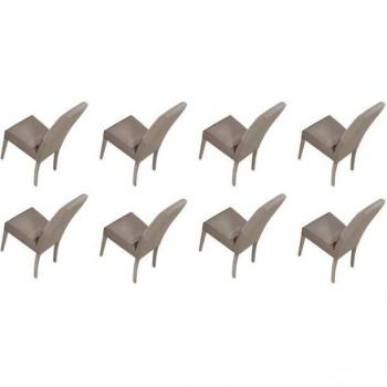 Europäisches Design: 8 Esszimmerstühle im Set