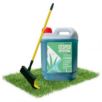Limpiador Enzimático Plantawa para Césped Artificial 2L + Cepillo + Mango