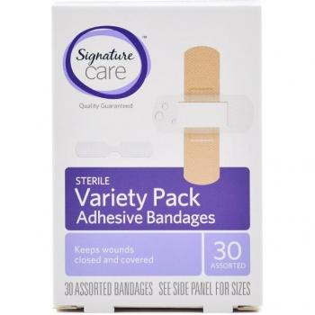 90PCS/3 Boxes Assorted Sizes Sterile Adhesive Bandages