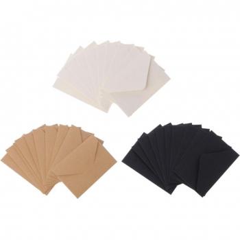 Enveloppes de papier à l’ancienne, style européen – Pack de 50