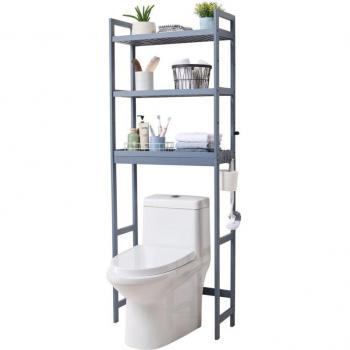Freestanding Bamboo Bathroom Organizer