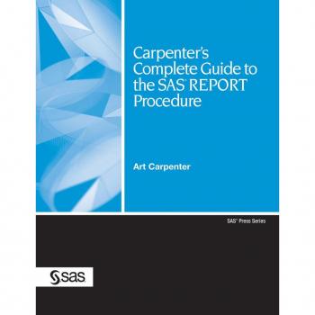 Vitalsource Technologies, Inc. Carpenter's Complete Guide To The Sas Report Procedure