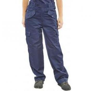 Beeswift Ladies Polycotton Trousers Navy Blue 32 LPCTHWN32