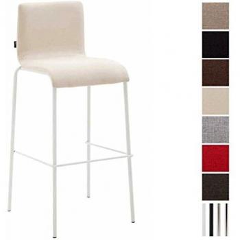 Barhocker KADO CLP – weiß/creme, 75 cm Sitzhöhe, 4‑Fußgestell