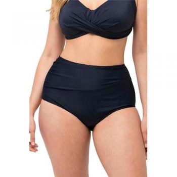 Ulla Popken Hochtailliertes Bikini‑Bustier-Kleidungsset