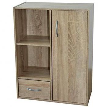 Alsapan 1 Door 1 Drawer 2-Cube Storage in Oak