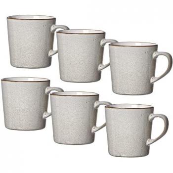 Ritzenhoff & Breker Kaffeebecher Visby, 6 Stück, 400 ml, Steinzeug