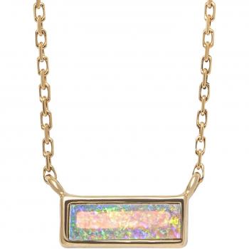 Accesorio de Moda Ópalo Oro K10 con Piedra Natural