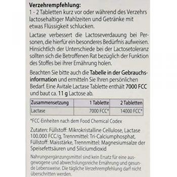 Lactase 7000 FCC, 80 Tabletten im Spender