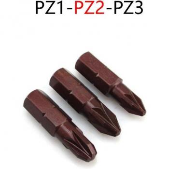 10 Stuks Pozi Schroevendraaier Bits 1/4 Hex 25mm Magnetisch