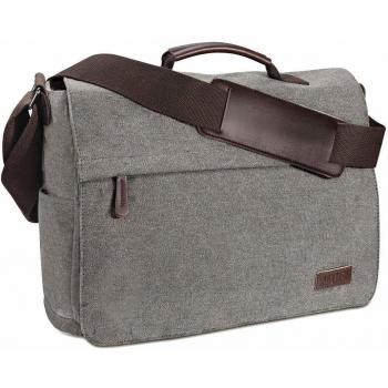 Schultertasche Herren aus Canvas – 15,6” Laptop‑Bag