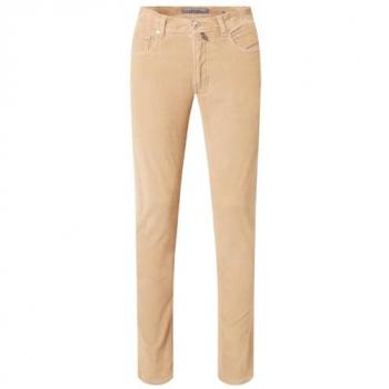 Beige Tapered Fit Cordhose 'Lyon' von Pierre Cardin