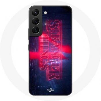 Samsung Galaxy S21 FE Cover Stranger Things Logo Transparant Seizoen 4