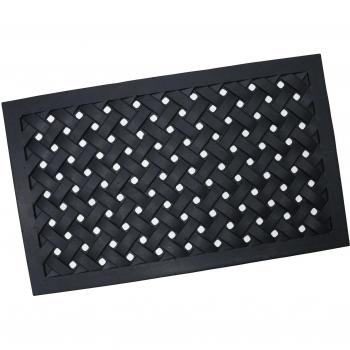 Reddish Iron-Effect Rubber Lattice Mat