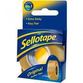 Sellotape 18mm x 25m Golden Tape Pack of 8
