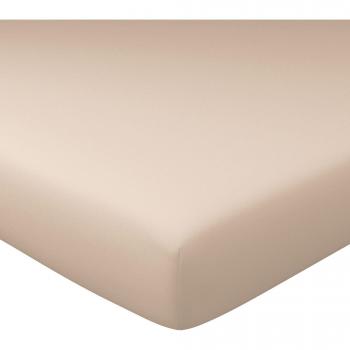 Bébé Drap‑Housse – Grand Bonnet Sable en Coton 160x200x32 cm