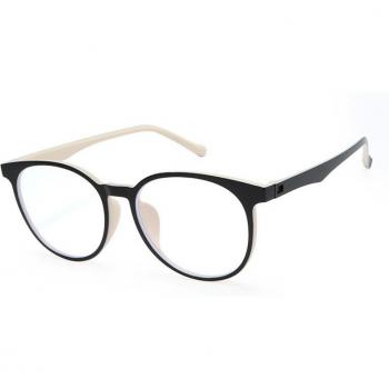 Seemfly Gafas de Pantalla Azul TR90: Espejo Plano y Montura Redonda