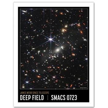 Space Explorer: James Webb First Deep Field (SMACS 0723) – 18x24 Framed Print