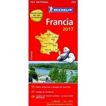 MAPA MICHELIN NATIONAL FRANCIA 2017