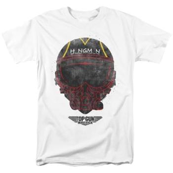 White 3XL Top Gun Hangman Helmet T-Shirt