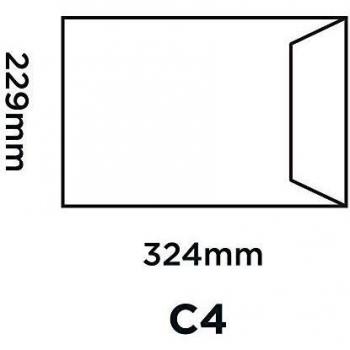 Purely Packaging White Peel & Seal Board Back Pocket Envelopes