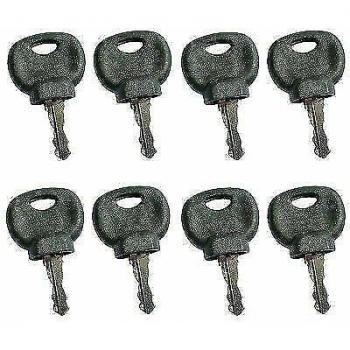 8PCS Construction Equipment Ignition Keys 14707 for JCB Holland Volvo