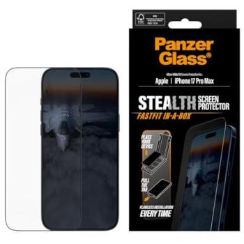 PanzerGlass UltraWide Stealth Protection Screen with FastFit In-A-Box for iPhone 17 Pro Max