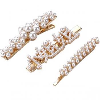 Broches de pelo con perlas