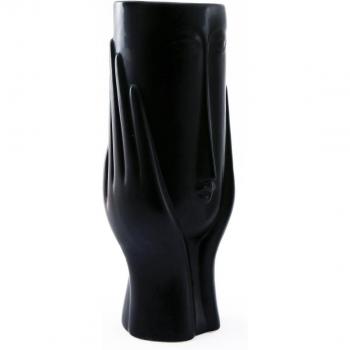 Vasino di design in ceramica nero 'Arty'