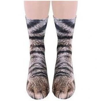 Calcetines de Algodón con Diseño de Garra de Animal