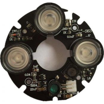 LED IR Punto 3x para CCTV 5m